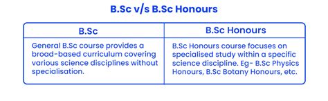 difference between bsc and bsc program